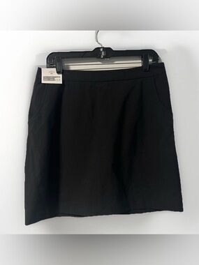 Monterey Club Golf Pinstripe Mini Skort Black Stretch Skirt Size XXL New